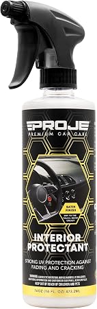 Proje Interior Protectant - Non-Greasy Satin finish - Repels Dirt, Dust, & Debris - Provides Superior UV Protection, Hel