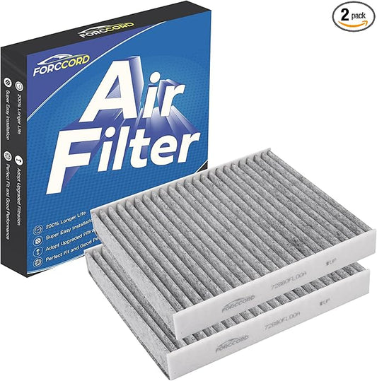 2-Pack Cabin Air Filter Fits for Tesla Model S 2016-2025 2026 (Not for plaid) Activated Carbon Cabin Filter Replacement 107273600B Car Accessories