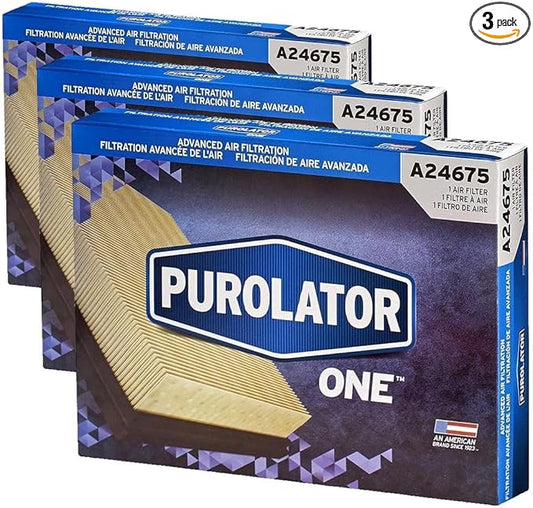 Purolator A24675 PurolatorONE Advanced Engine Air Filter (Pack of 3)