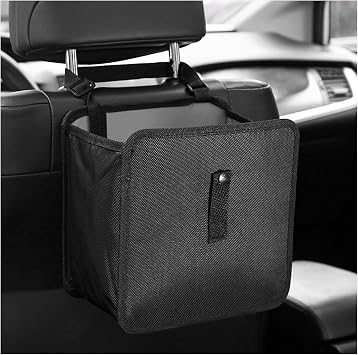 KVAEY Car Trash Can, Oxford Cloth Foldable Garbage Bin Waterproof Auto Trash Bag Organizer, Multipurpose Leak-Proof Larg