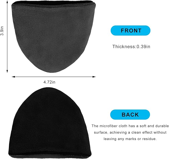 Ohleats Car Screen Cleaner, 4.72×3.93" Microfiber Auto Screen Cleaning Pad, Foldable Touch Screen Cleaner Cloth for Vehicle Dashboard LCD Display, Interior Car Accessories (Triangle, 2PCS)
