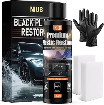 120ml Trim Restorer, Plastic Restorer for Cars, Car Plastic Restorer