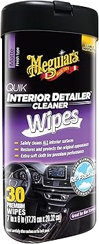 Meguiar's Quik Interior Detailer Wipes - This Non-Greasy Formula Cleans and Protects All Interior Surfaces - All Surface