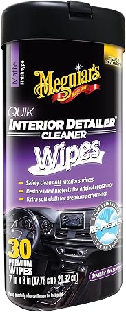 Meguiar's Quik Interior Detailer Wipes - This Non-Greasy Formula Cleans and Protects All Interior Surfaces - All Surface