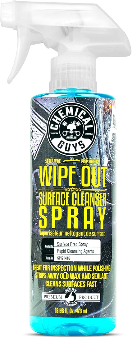 Chemical Guys, Wipe Out Surface Cleanser, Ceramic Coating Prep Spray, 16 oz