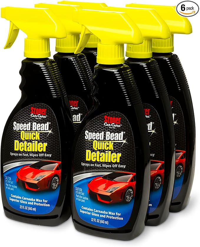 Stoner Car Care 92354-6PK Speed Bead Quick Detailer Spray – Fast Detail Spray for Dust, Smudges and Light Contaminants –
