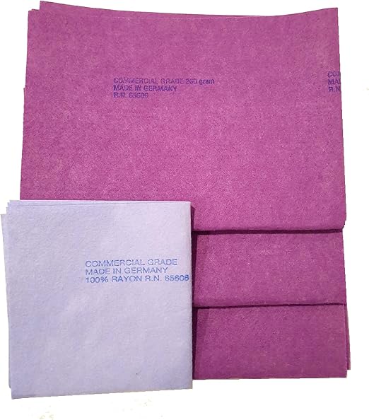 Bonus Kitchen Shammy, Plum Lavender 3 PK, X Large, 20 in by 28 in The Original German Shammy Importer Since 1983 - Comme