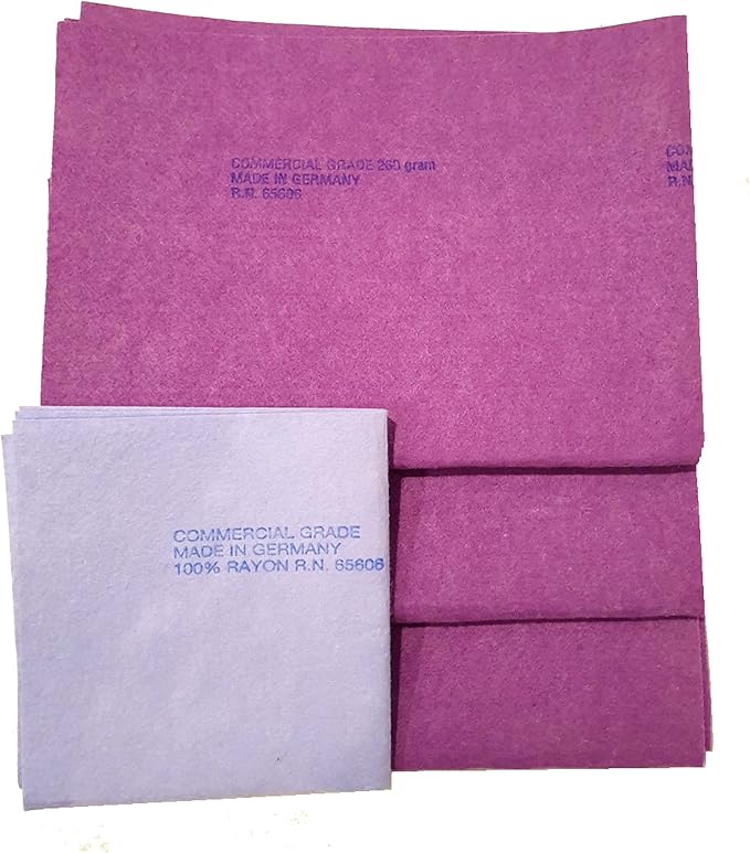 Bonus Kitchen Shammy, Plum Lavender 3 PK, X Large, 20 in by 28 in The Original German Shammy Importer Since 1983 - Comme