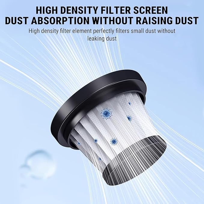 Dustaclean Original Handheld Vacuum,Portable Rechargeable Handheld Vacuum with Blower (White)
