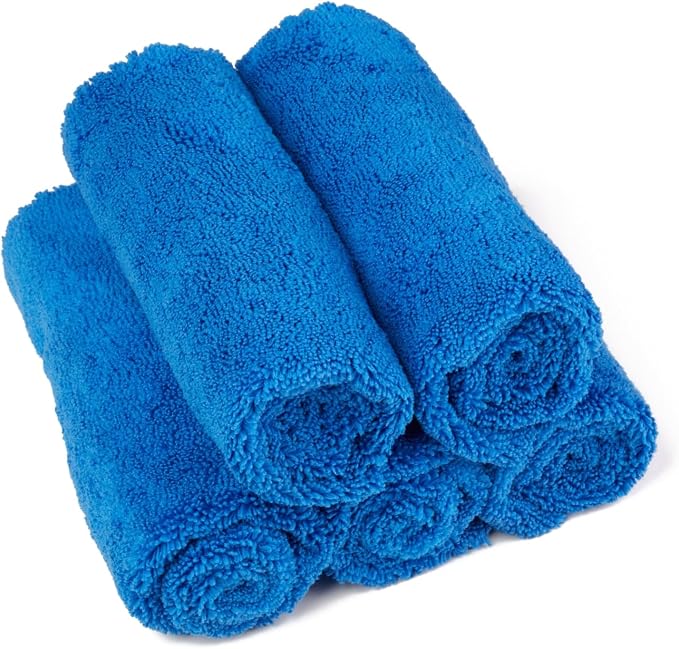 Kavalier Microfiber Towel ProClean Set - Ultra Soft Touch - Premium Dual-Layer Detailing Cloths for Vehicles, 16.1x16.1'
