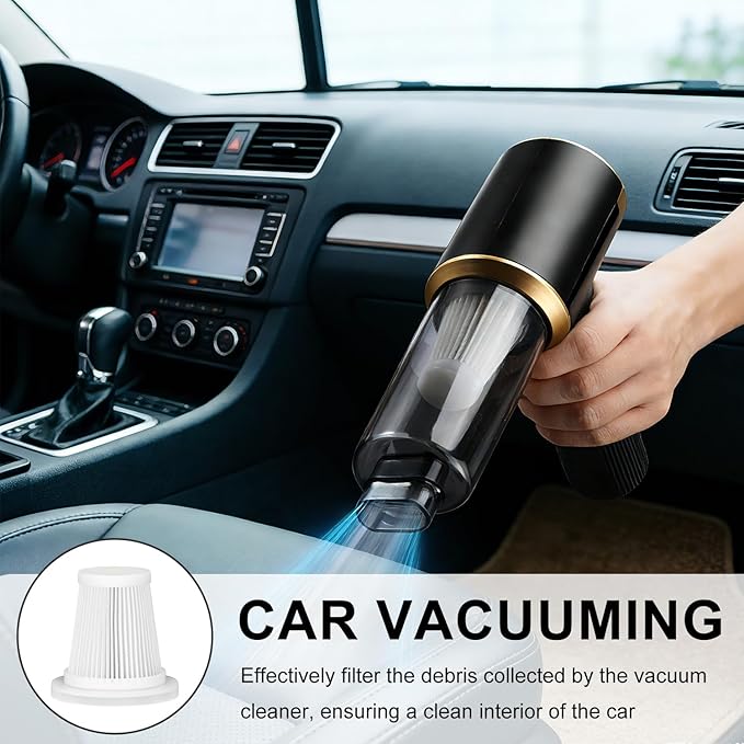 Replacement Filter Compatible with JIXINMIYUE HX-606 & A9life SY01-Q8 Handheld/Car Vacuum 4-Pack
