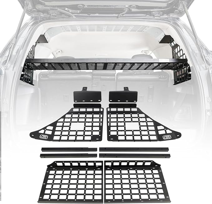 HIGH FLYING for Toyota 4Runner 2010-2024 Car Accessories Modular Storage Molle Panel System Trunk Shelf Luggage Carrier 