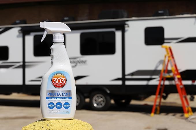 303 Products Aerospace Protectant Spray, UV Protection for Outdoor Surfaces – Protects Vinyl, Plastic & Rubber, Repels Dust & Dirt, Matte Finish, 32 oz (6-Pack)