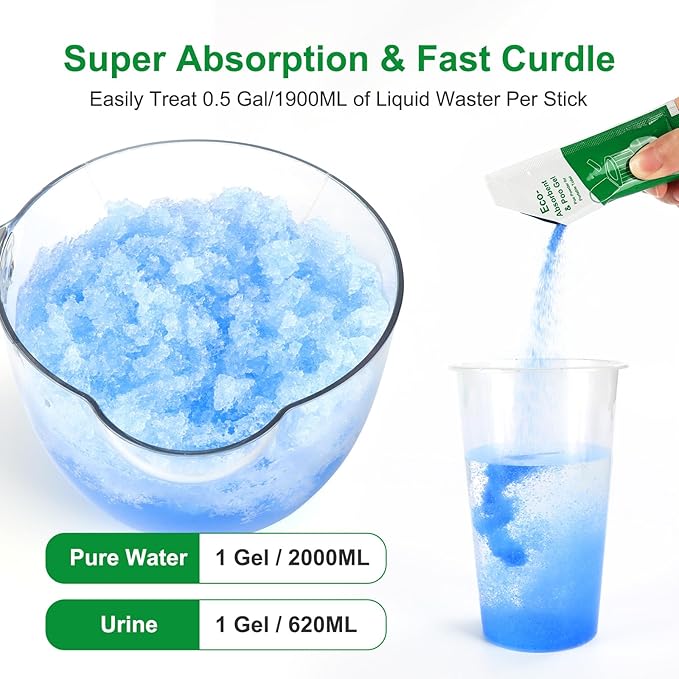 Poo Gel for Portable Toilet, Poo Gel for Camping Toilet, Poo Deodorizing Treatment Portable for car Camping Camping Toilet Bags