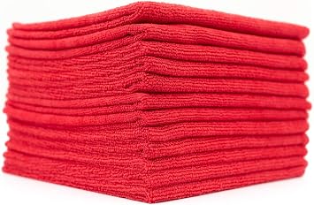 The Rag Company - All-Purpose Microfiber Terry Cleaning Towels - Commercial Grade, Highly Absorbent, Lint-Free, Streak-F