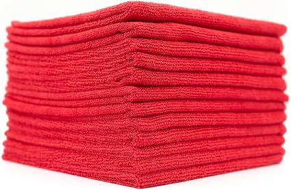 The Rag Company - All-Purpose Microfiber Terry Cleaning Towels - Commercial Grade, Highly Absorbent, Lint-Free, Streak-F