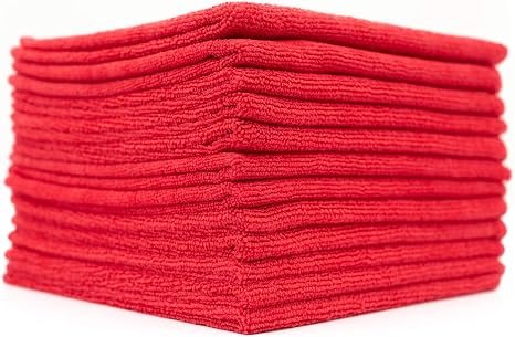 The Rag Company - All-Purpose Microfiber Terry Cleaning Towels - Commercial Grade, Highly Absorbent, Lint-Free, Streak-F