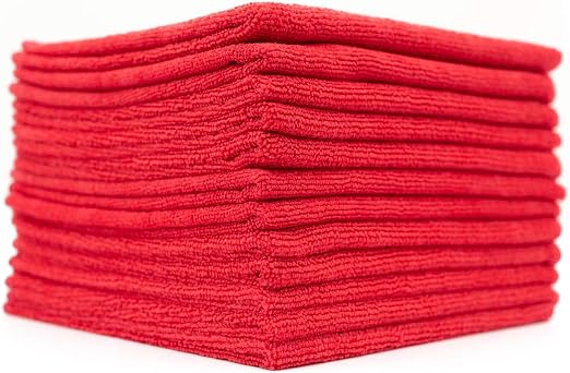 The Rag Company - All-Purpose Microfiber Terry Cleaning Towels - Commercial Grade, Highly Absorbent, Lint-Free, Streak-F
