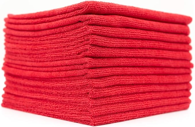 The Rag Company - All-Purpose Microfiber Terry Cleaning Towels - Commercial Grade, Highly Absorbent, Lint-Free, Streak-F