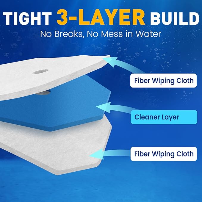 Toilet Cleaner Refill Pads, Disposable Toilet Bowl Cleaner Refill for Toilet Cleaner Wand, Single-Use Hygienic Scrubber Heads, 20 Count