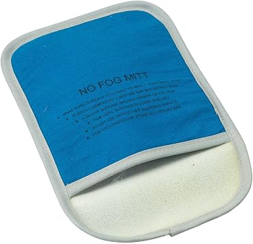 Miles Kimball Anti-Fog Mitt - Car Window Mitt - Cotton/Flannel Foam - Multicolor - 9" x 5.75" - Reusable