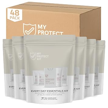 MY PROTECT KIT Everyday Essentials Travel Kit, 8-Piece Personal Hygiene Set