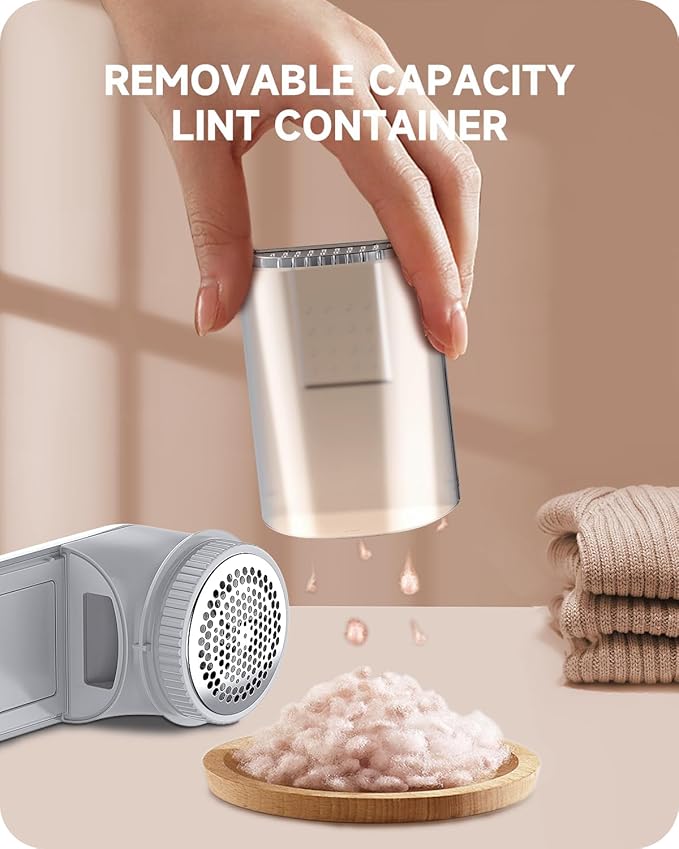 Fabric Shaver Lint Remover, Sweater Shaver to Remove Pilling, Lint Shaver with 2-Speed Power Adjustment, Fuzz Shaver for Clothes Balls-Battery Operated