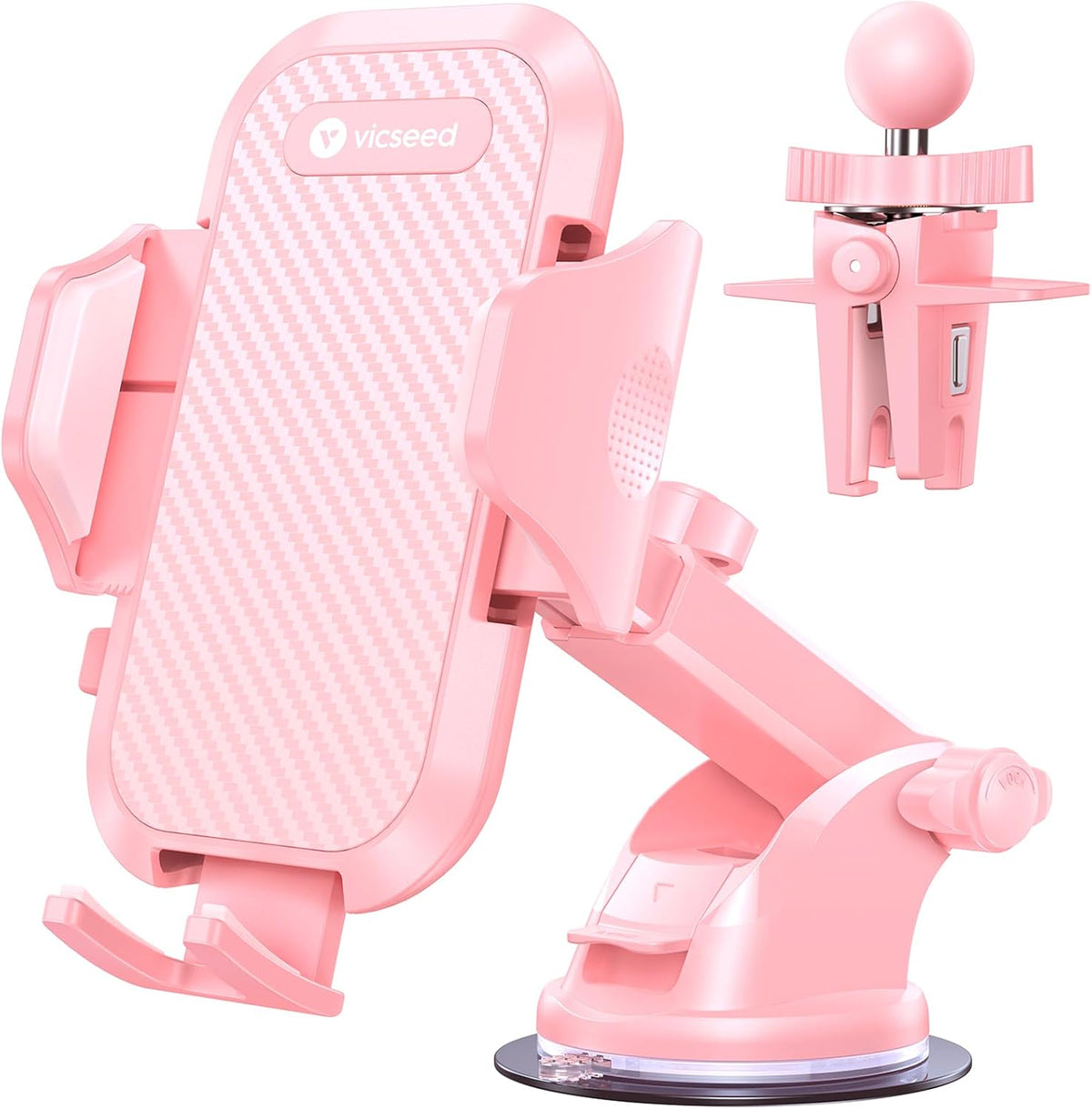 Stable Car Phone Holder [Upgraded Strongest Suction, Won't Break]