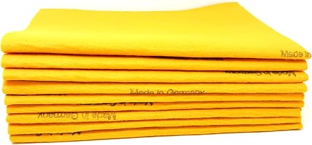 10 Pack Extra Large Original German Shammy Cloths Chamois Towels Absorbent 190g Super Shammy for Pets, Parenting Tool Cl