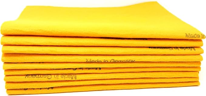 10 Pack Extra Large Original German Shammy Cloths Chamois Towels Absorbent 190g Super Shammy for Pets, Parenting Tool Cl