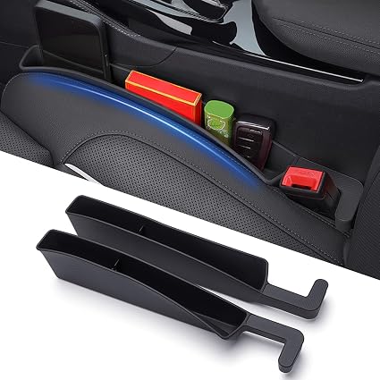 7F Car Organizers and Storage, Car Seat Gap Filler, Organiser Between Seat and Centre Console, Universal Car accessories