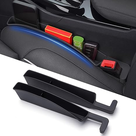7F Car Organizers and Storage, Car Seat Gap Filler, Organiser Between Seat and Centre Console, Universal Car accessories