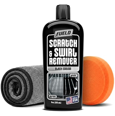 Black Scratch Remover – Car Scratch Repair & Swirl Remover for Vehicles – Deep Scratch Repair Compound & Polishing – Car