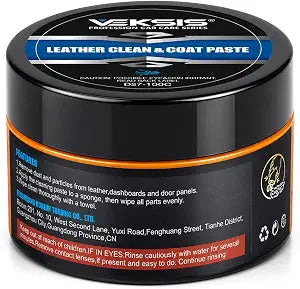 Leather Clean & Coat Paste – 100g 2-in-1 Leather Cleaner and Conditioner, Creamy Non-Toxic Balm for Car Seats, Sofa, Boo