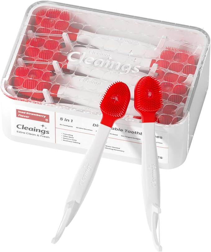 Mini Disposable Toothbrush Set with Toothpaste and dental floss – Portable Travel Essentials for Women & Men, Ideal for 