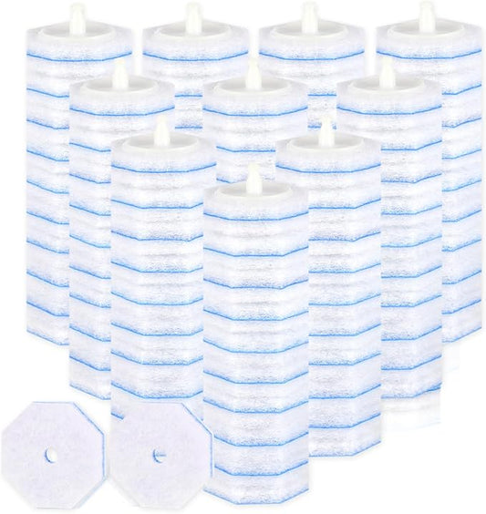 100 Count Disposable Toilet Wand Refills for Toilet Wand, 5X Cleaning Power Scrubber Refill, Replacement Heads for Toilet Cleaning, 360° Efficient Cleaning, No Falling Apart, Fresh Fragrance
