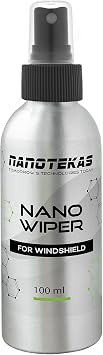 Ceramic Coating for Cars - Nano Wiper Auto Protection Spray Wax - 100 ml Windshield Water Repellent - Glass Guard Car Se