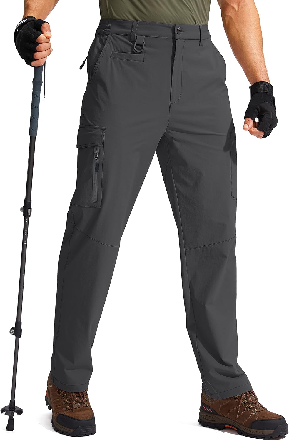 Men's Hiking Cargo Pants Water Resistant Quick Dry Lightweight Outdoor Tactical Pants for Men with Multi Pocket