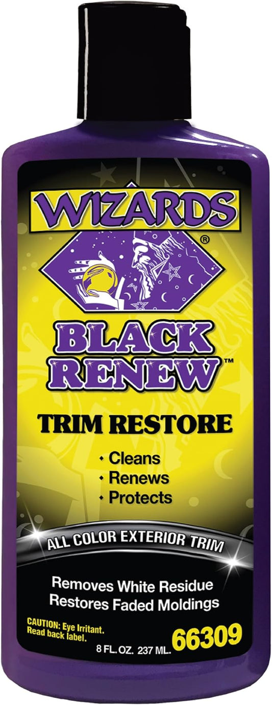 Wizards Black Renew Trim Restorer, All-Color Plastic and Rubber - 8 oz