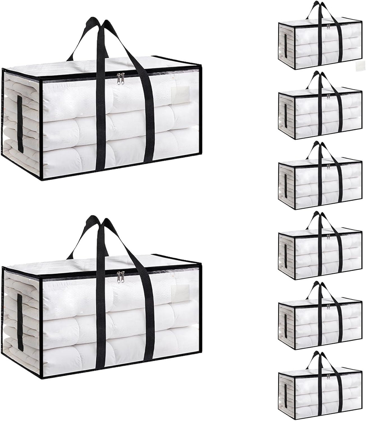 Clear Moving Bags Heavy Duty 8 Pack Storage Bags