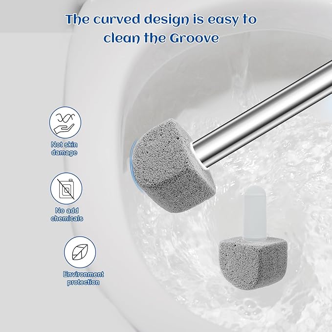 Yingmore 10 Packs Pumice Stone for Toilet Cleaning,Pumice Toilet Bowl Cleaning for Cleaning Toilet,Bathtubs,Kitchen Sink,Grill(Refill)