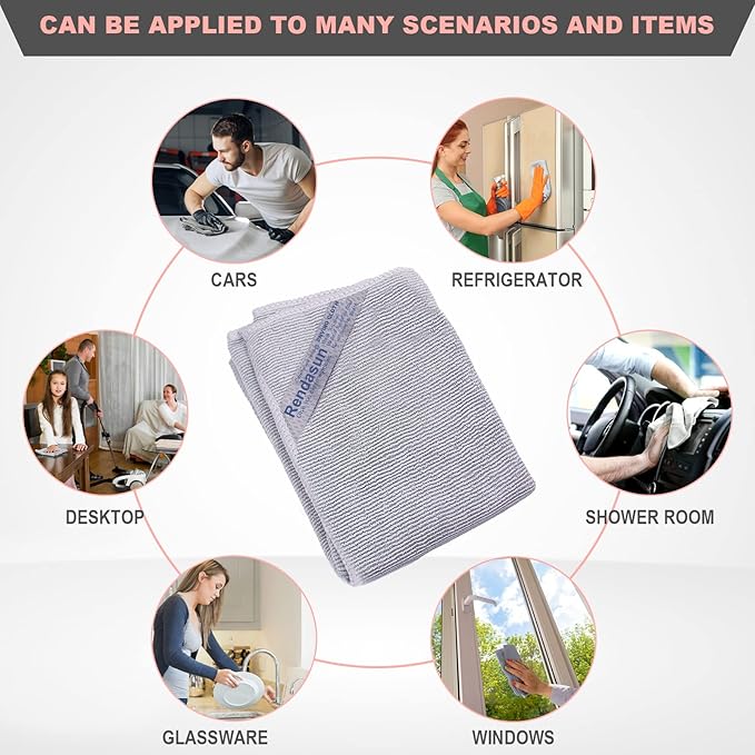 Norwεx - Basic Package - Microfiber - Enviro Cloth. Just Water - Without Leaving Streaks. For Household Enviro Dusting Cleaning Homes, Cars, Bars, Offices. Enviro Dusting Cloth Makes Cleaning a Breeze
