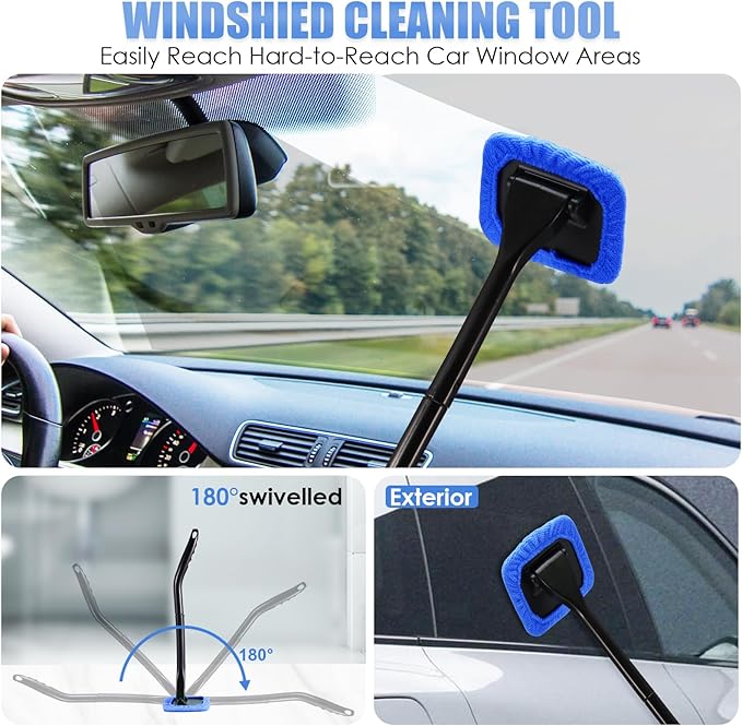 Car Cleaning Kit, Car Interior Detailing Kit with High Power Handheld Vacuum, Detailing Brush Set, Windshield Cleaner, Cleaning Gel, Complete Auto Accessories for Men, Women