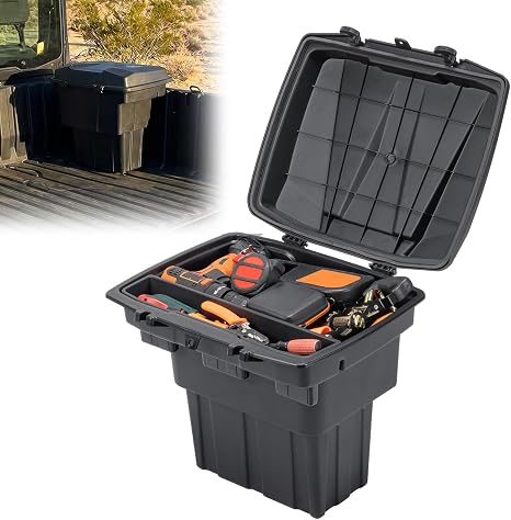 KEMIMOTO UTV Bed Storage Box 5.8GAL Compatible with Polaris Ranger 1500 XD