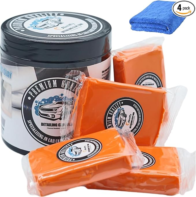 Car Clay Bar Detailing kit - 4 Pack 100g Auto Detailing Magic Clay Bar Kit