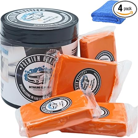Car Clay Bar Detailing kit - 4 Pack 100g Auto Detailing Magic Clay Bar Kit