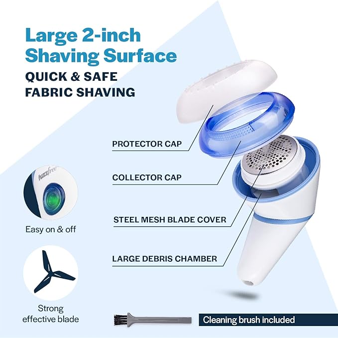 Fuzz Free Electric Fabric Shaver, Rechargeable Lint Remover, Fuzz Pill Clothing Remover