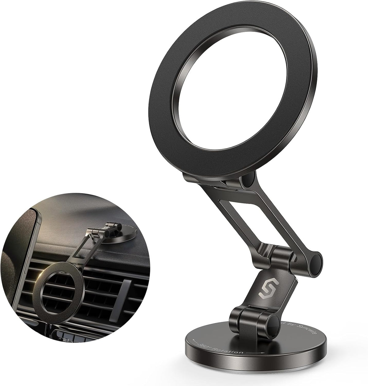 Fits MagSafe Car Mount Magnetic Phone Holder for Dash and Tesla