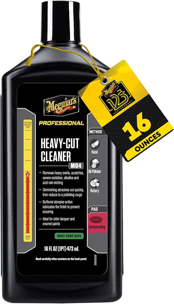 Meguiar's Professional M04 Heavy Cut Cleaner, 16oz