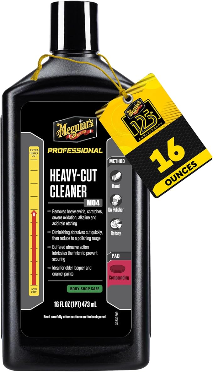 Meguiar's Professional M04 Heavy Cut Cleaner, 16oz